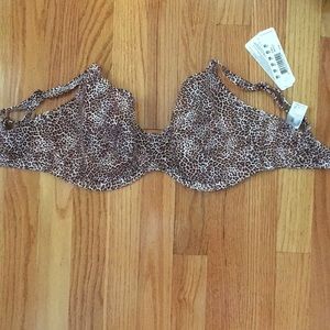 NWT Freya Leopard Bikini Top